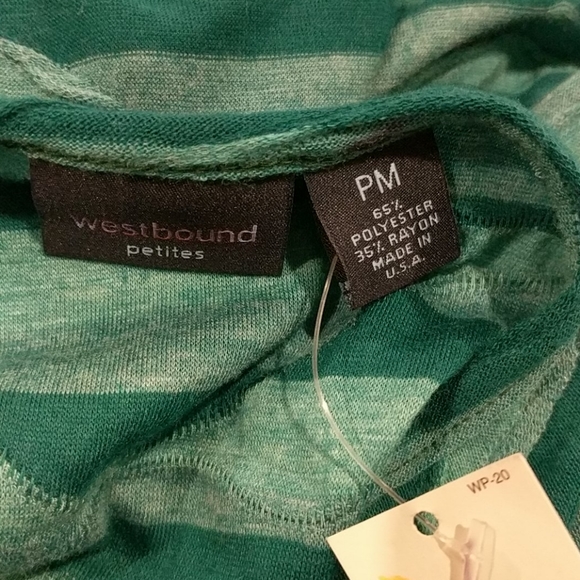 NWT westbound petites 3/4 sleeve asymmetrical shirt - Picture 4 of 4